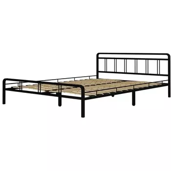 Кровать КМД 8 Леон 160 черная, 101495 Форвард