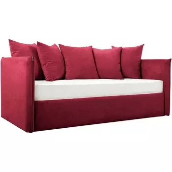 Кровать-кушетка Milano ОГОГО (арт.331146), (Ткань/Бордовый) ОГОГО Обстановочка!