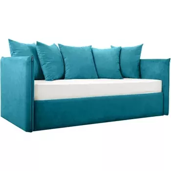 Кровать-кушетка Milano ОГОГО (арт.331524), (Ткань/Голубой) ОГОГО Обстановочка!