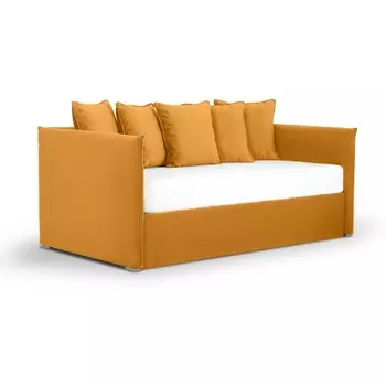Кровать-кушетка Milano ОГОГО (арт.780192), (Ткань/Оранжевый) ОГОГО Обстановочка!