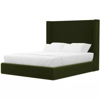 Кровать Ларго (микровельвет зеленый) Лига Диванов 101325