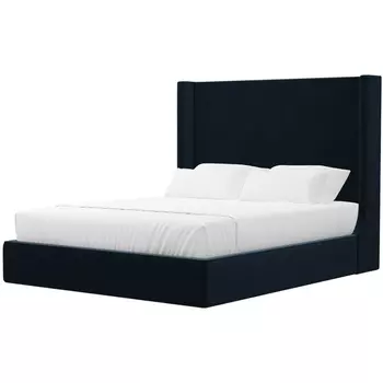 Кровать Ларго (велюр голубой) Лига Диванов 101322