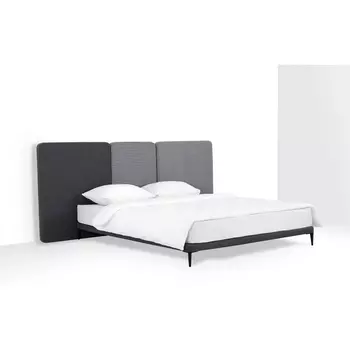 Кровать Licata ОГОГО (арт.709377), (Микрошенилл,Ткань,Рогожка/Серый) ОГОГО Обстановочка!