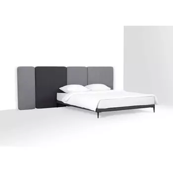 Кровать Licata ОГОГО (арт.709378), (Ткань,Рогожка,Микрошенилл/Серый) ОГОГО Обстановочка!