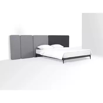 Кровать Licata ОГОГО (арт.709379), (Ткань,Рогожка,Микрошенилл/Серый) ОГОГО Обстановочка!