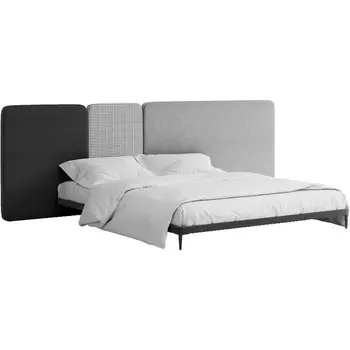 Кровать Licata ОГОГО (арт.779506), (Ткань,Рогожка,Микрошенилл/Серый) ОГОГО Обстановочка!