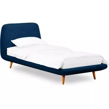 Кровать Loa 900 ОГОГО (арт.567459), (Ткань/Синий) ОГОГО Обстановочка!