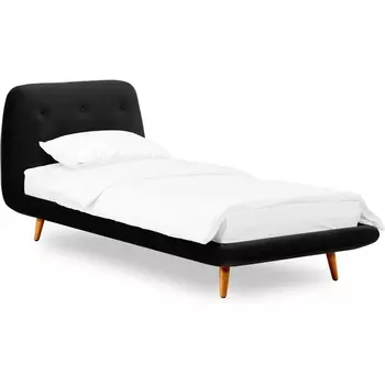 Кровать Loa 900 ОГОГО (арт.567461), (Ткань/Черный) ОГОГО Обстановочка!