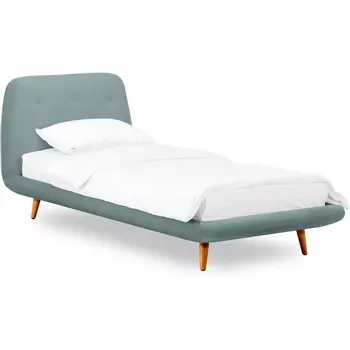 Кровать Loa 900 ОГОГО (арт.567462), (Ткань/Бирюзовый) ОГОГО Обстановочка!