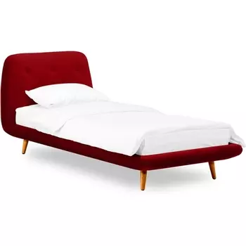 Кровать Loa 900 ОГОГО (арт.567491), (Ткань/Бордовый) ОГОГО Обстановочка!