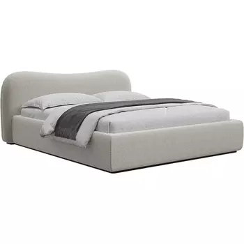 Кровать Patti без подъемного механизма ОГОГО (арт.843423), (Ткань,Букле/Белый) ОГОГО Обстановочка!