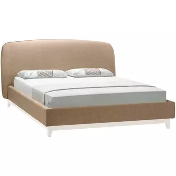 Кровать с ортопедическим основанием 1.6 Сканди Лайт Жемчужно-белый R-Home арт.4017226h_Жемчуг