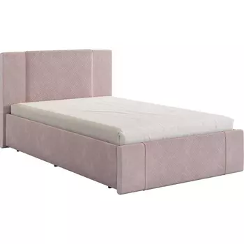 Кровать с основанием Хлоя 120х200 см Mebelson (Светло-розовый) арт.ZO.KM1.2-24.2172