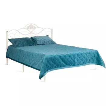 Кровать Tetchair Federica (Дерево гевея,Металл/Белый) 20109