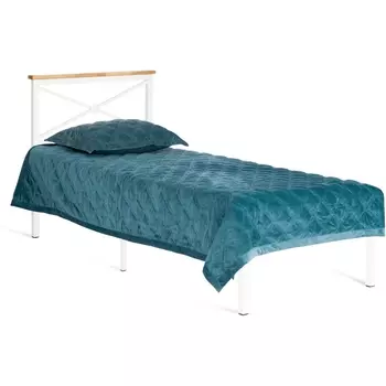 Кровать Tetchair Iris (Дерево гевея,Металл/Белый) 20110