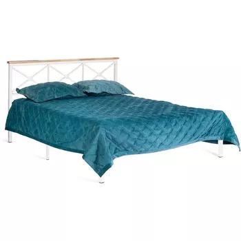 Кровать Tetchair Iris (Дерево гевея,Металл/Белый) 20111