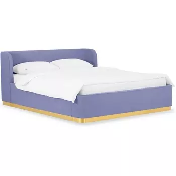 Кровать Vibe 1600 ОГОГО (арт.748484), (Ткань,Шенилл/Сиреневый) ОГОГО Обстановочка!