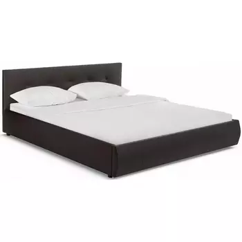 Кровать Woodville Афродита 180 х 200 см с ПМ эко кожа коричневая