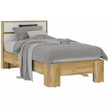 Кровать Woodville Элла КР 01 90х200 белый / дуб крафт золото арт.547975