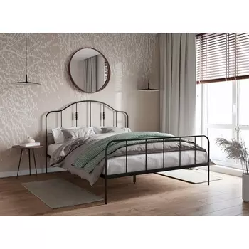 Кровать Woodville Милена 160х200 черная