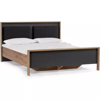 Кровать Woodville Тхан 180х200 дуб крафт золотой / антрацит арт.533199