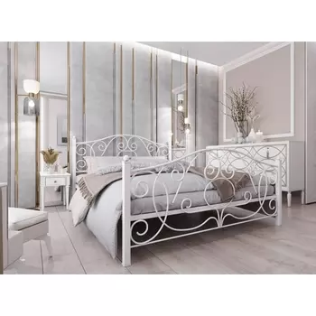 Кровать Woodville Викси 140х200 белая