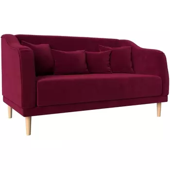 Кухонный диван Киото (микровельвет бордовый) Лига Диванов 113078