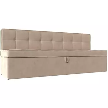 Кухонный диван Техас (велюр бежевый) Лига Диванов 113095