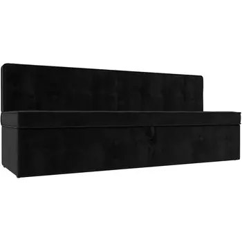 Кухонный диван Техас (велюр черный) Лига Диванов 113102