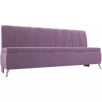Кухонный прямой диван Кантри (микровельвет сиреневый) Лига Диванов 113369