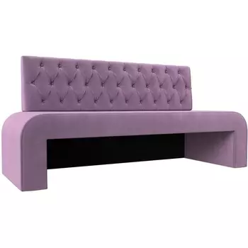 Кухонный прямой диван Кармен Люкс (микровельвет сиреневый) Лига Диванов 114273