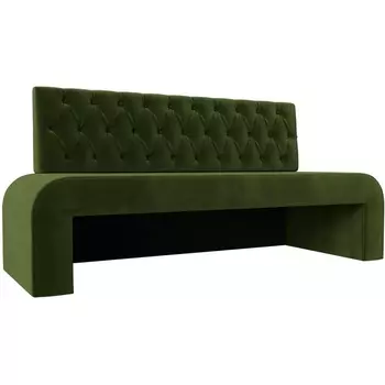 Кухонный прямой диван Кармен Люкс (микровельвет зеленый) Лига Диванов 114271