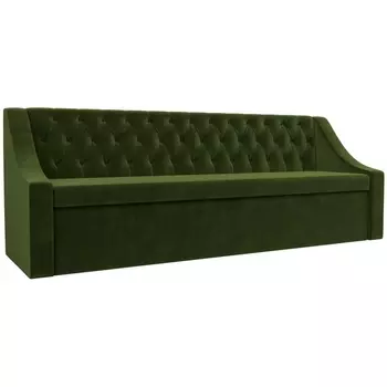 Кухонный прямой диван Мерлин (микровельвет зеленый) Лига Диванов 101134