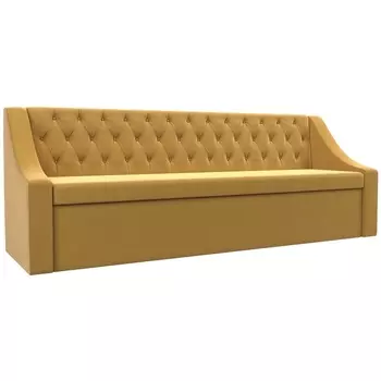 Кухонный прямой диван Мерлин (микровельвет желтый) Лига Диванов 109414