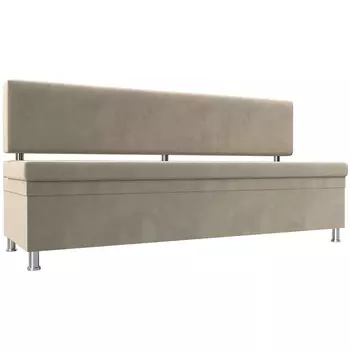 Кухонный прямой диван Стайл (микровельвет бежевый) Лига Диванов 114499