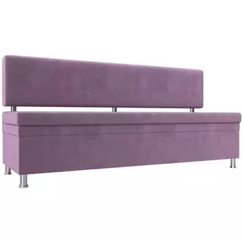 Кухонный прямой диван Стайл (микровельвет сиреневый) Лига Диванов 114505