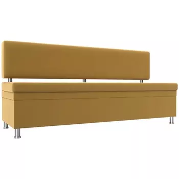 Кухонный прямой диван Стайл (микровельвет желтый) Лига Диванов 114501