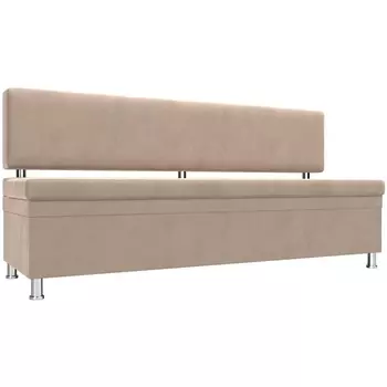 Кухонный прямой диван Стайл (велюр бежевый) Лига Диванов 111642