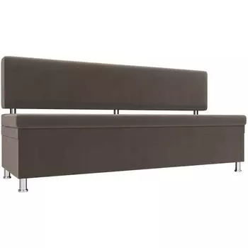 Кухонный прямой диван Стайл (велюр коричневый) Лига Диванов 111639