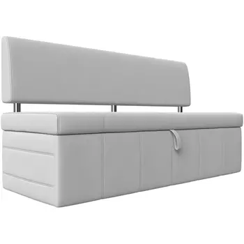 Кухонный прямой диван Стоун (экокожа белая) Лига Диванов 115989