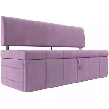 Кухонный прямой диван Стоун (микровельвет сиреневый) Лига Диванов 115983