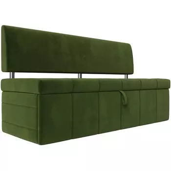 Кухонный прямой диван Стоун (микровельвет зеленый) Лига Диванов 115976