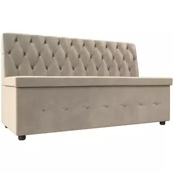 Кухонный прямой диван Вента (микровельвет бежевый) Лига Диванов 108768