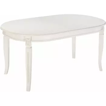 Кухонный стол Aviano Woodville (Массив бука,Шпон/Молочный) арт.363330