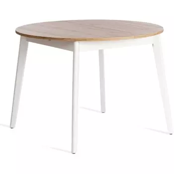 Кухонный стол Tetchair SVELTO (ЛДСП,Массив березы/Белый)