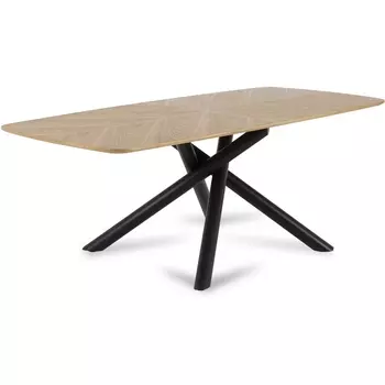 Кухонный стол Traverse ОГОГО Обстановочка! (МДФ,Шпон/Бежевый,Черный) арт.907472