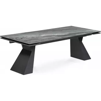 Кухонный стол Woodville Денхольм 240(300)х100х75 mosco nero matt / черный (Керамика) арт.588036