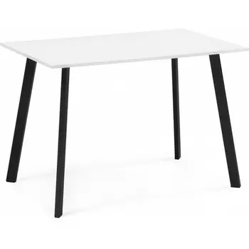 Кухонный стол Woodville Ремли 110х67х76 белый / черный (ЛДСП) арт.584294