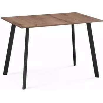 Кухонный стол Woodville Ремли 110х67х76 дуб галифакс табак / черный (ЛДСП) арт.584295