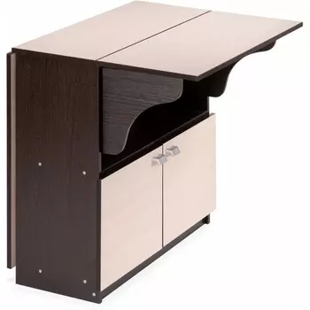 Кухонный стол Woodville Симоне венге / дуб молочный (Ламинат) арт.474292